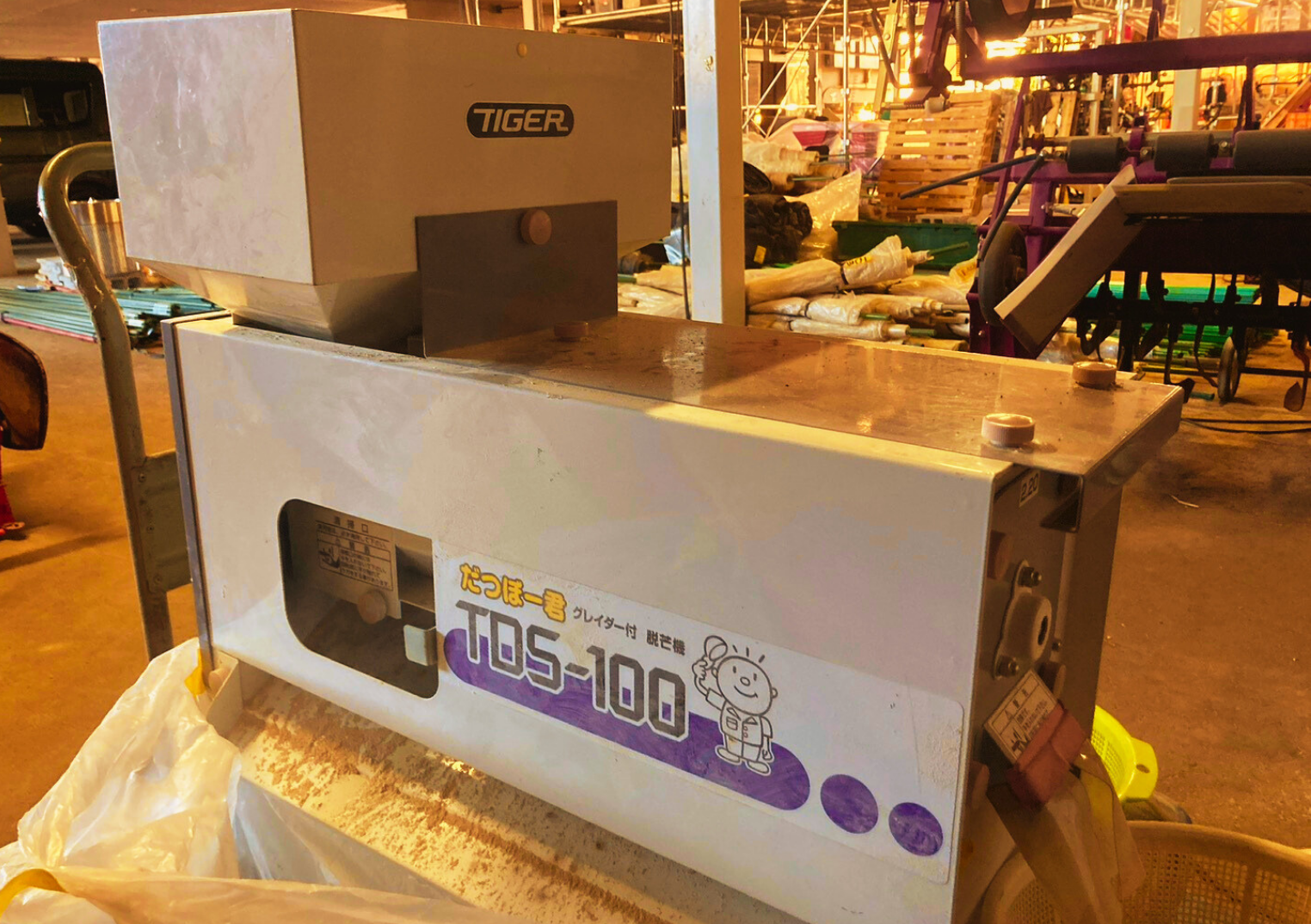 運命の分かれ道、だつぼーくんを通過した種もみたち